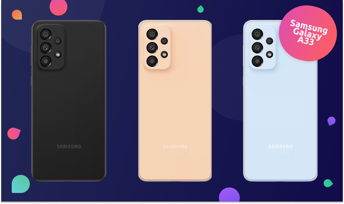 Samsung Galaxy A33 met abonnement vergelijken