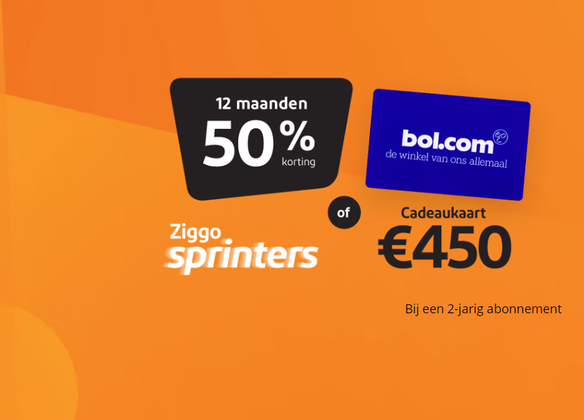 Ziggo stunt met welkomstcadeau t.w.v €725
