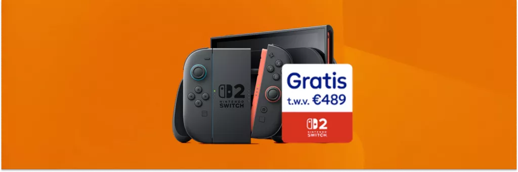 Gratis Nintendo Switch 2 t.w.v. 489 euro bij Ziggo internet en tv