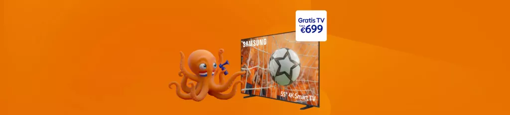 Samsung 55 inch Crystal UHD Smart TV cadeau bij Ziggo internet en tv