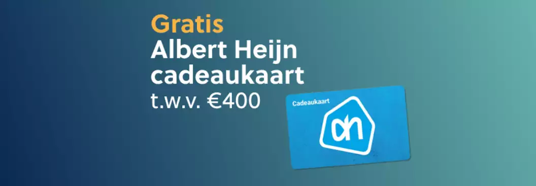 Gratis Albert Heijn cadeaukaart van 400 euro bij Ziggo internet en tv via MeerVoordeel