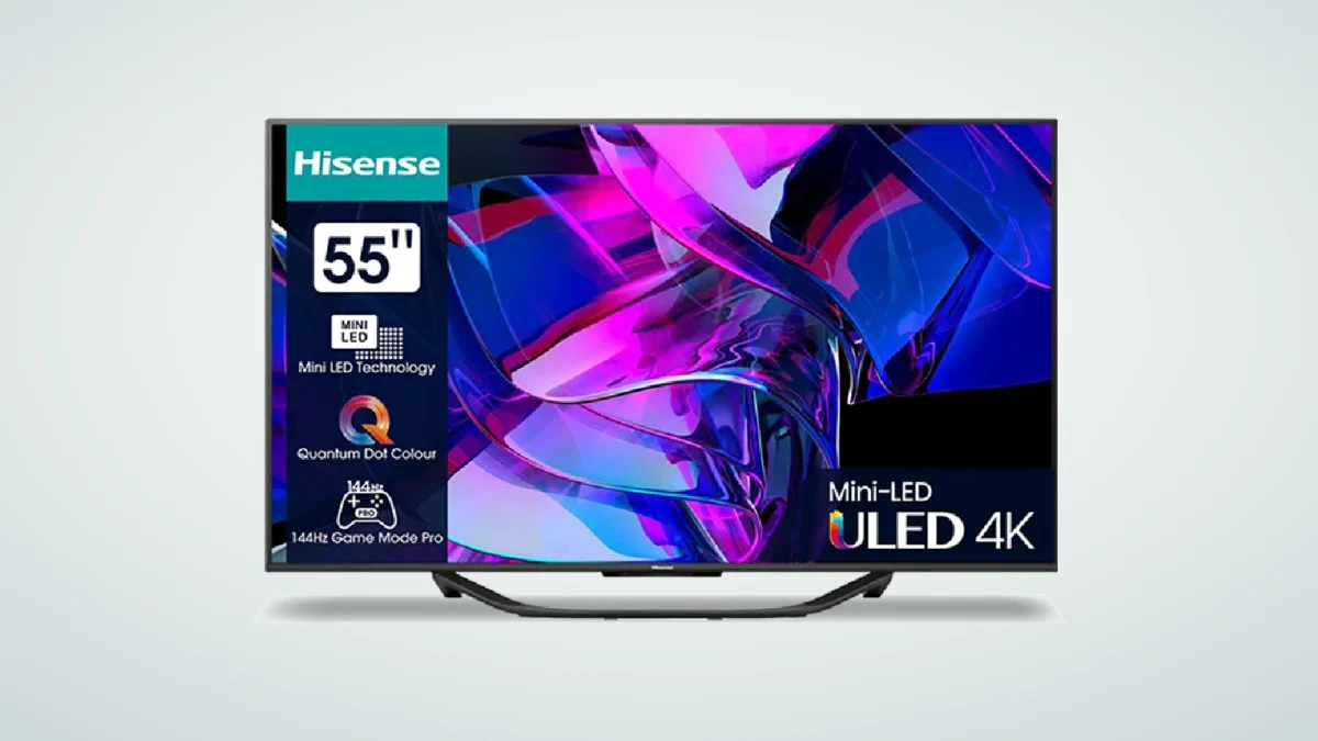 Gratis Hisense 55 inch Mini-LED ULED 4K Smart TV t.w.v. 699 euro cadeau bij Ziggo internet en tv (1 Gbit/s) via MeerVoordeel