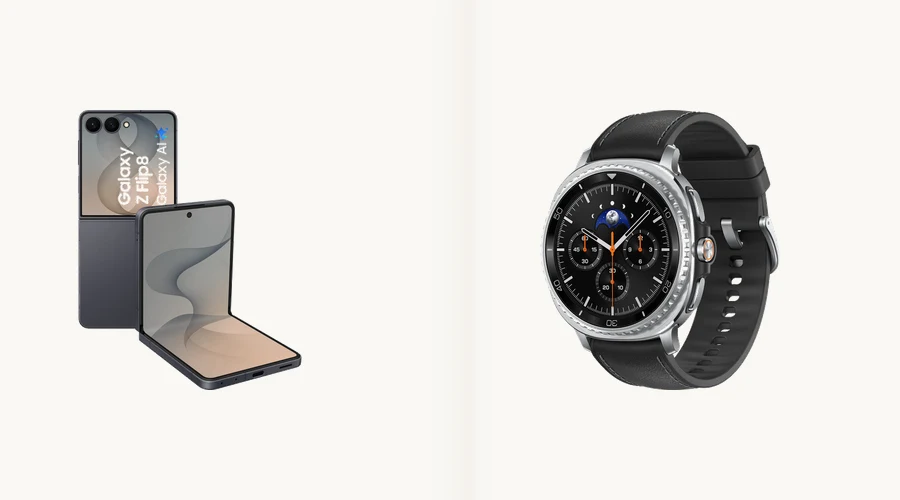 Samsung Galaxy Z Flip8 bij Odido – gratis Samsung Galaxy Watch8 Classic cadeau